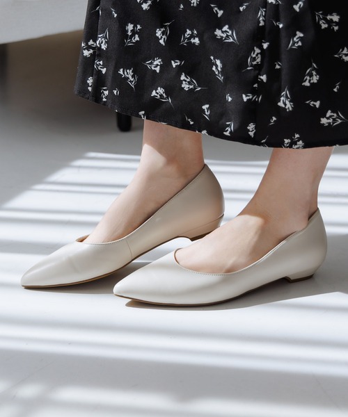 パンプス 「HIMIKO」「WEB限定デザイン」ローヒールパンプス/640001の画像