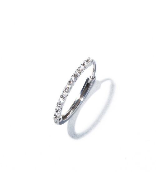 ピアス 「les bonbon」hoop diamond pierce / フープダイヤモンド ピアス レディースの画像