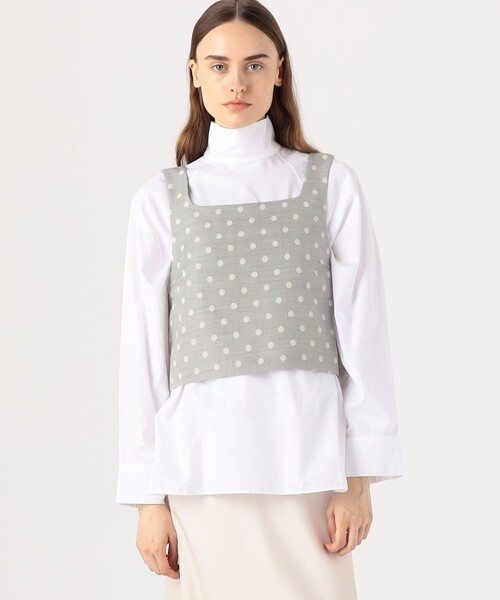 TOMORROWLAND collection ベスト ジレ サキソニードットジャカード