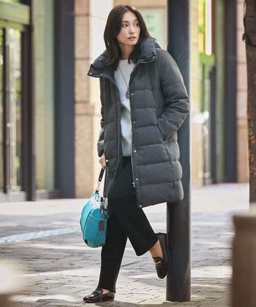 ダウンコート ダウンジャケット 「洗える」ポリエステルハウンド