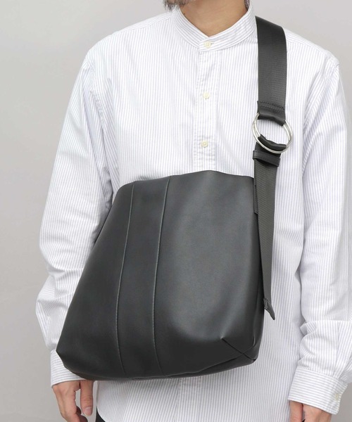 【チャー様お取り置き】継ぎ接ぎ端革leatherショルダーSQUAREバッグ パイピングハウスタータン ショルダーバッグ （ショルダーバッグ
