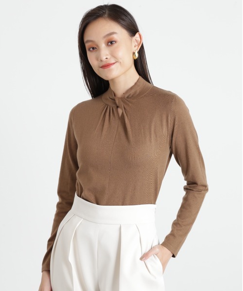 ピンキー＆ダイアン（PINKY&DIANNE）/◆タックネックニットプルオーバー PINKY&DIANNE（ピンキー アンド ダイアン） ニット セーター タック