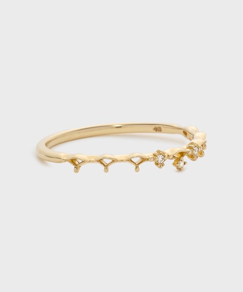 指輪 リング 「Pocket Ring」K10ダイヤモンドリング レディースの画像
