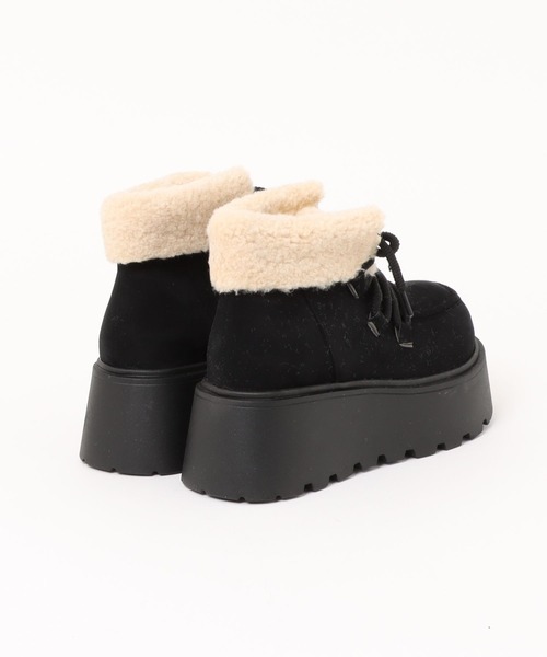 AsRiRe ブーツ web限定色追加/厚底シュートムートンブーツ レディース