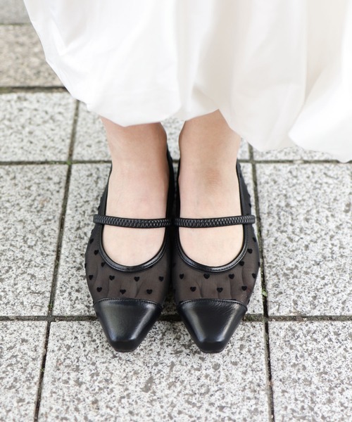 【美品】 メフィスト メリージェーン パンプス 24cm SALE】トゥコンビネーションメリージェーンパンプス/641317