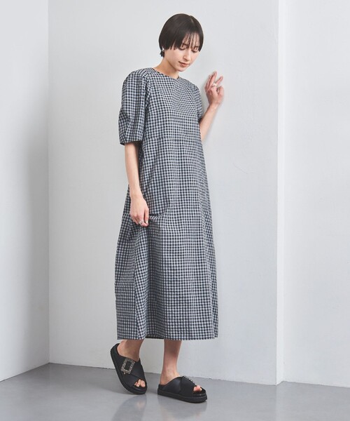 UNITED ARROWS サンダル サテン ビジュー クロス レディース