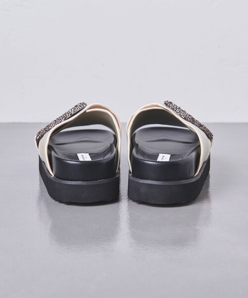 UNITED ARROWS サンダル サテン ビジュー クロス レディース