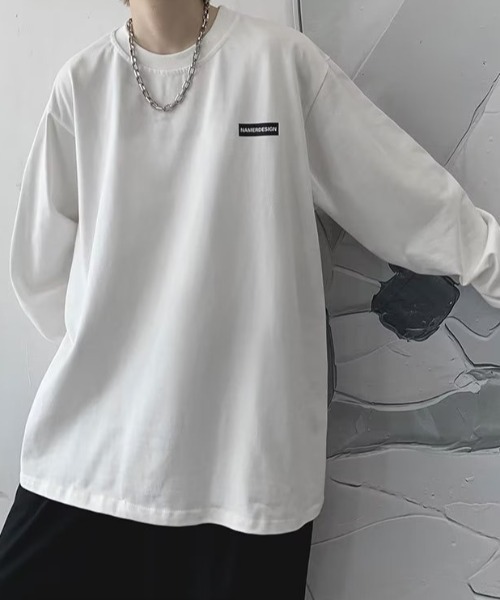 tシャツ ビッグシルエットワンポイントロンT ユニセックス レディース