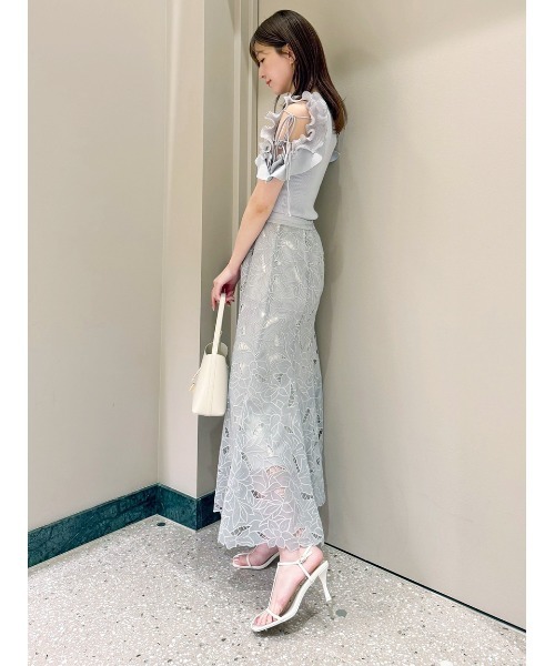 SNIDEL プリーツフリルニットプルオーバー ベージュ SNIDEL｜プリーツフリルニットプルオーバー | Rakuten Fashion