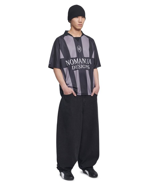 NOMANUAL ポロシャツ ポロ A'GEM/9 × .kom 「NOMANUAL/ノー