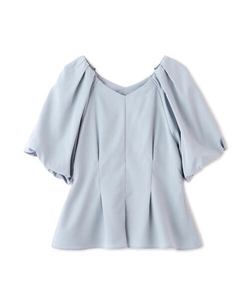 ブラウス シャツ フロントフリルペプラムブラウス レディース PROPORTION BODY DRESSING ブラウス シャツ バルーン袖ペプラム