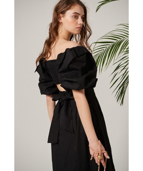 Bonnie Scallop Long Dress -NVY- – Estella.K