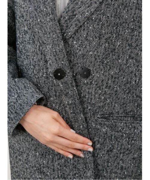 「Mila Owen」 チェスターコート 0 ブラウン レディース_画像9