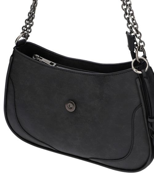 【2025A/W新作★送料無料】 X-girl BAG LEATHER FAUX MARK LOGO バッグ ショルダーバッグ バッグ