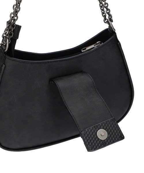 X-girl ショルダーバッグ バッグ LOGO MARK FAUX LEATHER BAG