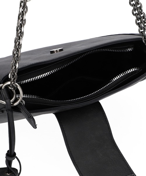 X-girl ショルダーバッグ バッグ LOGO MARK FAUX LEATHER BAG
