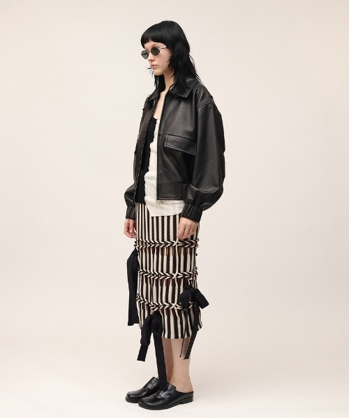 スカート leinwande Braids Stripe Knitted Skirt leinwande スカート Braids Stripe Knitted Skirt : ZOZOTOWN