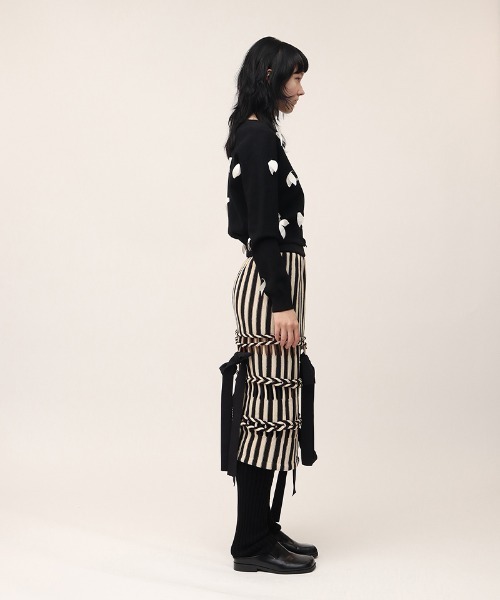 leinwande スカート Braids Stripe Knitted Skirt : ZOZOTOWN