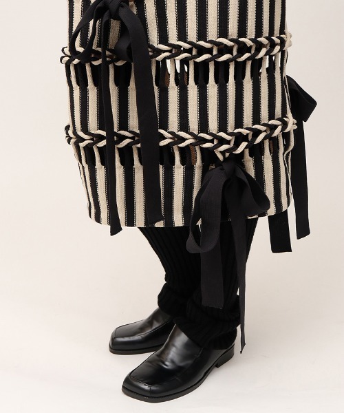 leinwande スカート Braids Stripe Knitted Skirt : ZOZOTOWN