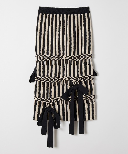 スカート leinwande Braids Stripe Knitted Skirt leinwande スカート Braids Stripe Knitted Skirt : ZOZOTOWN