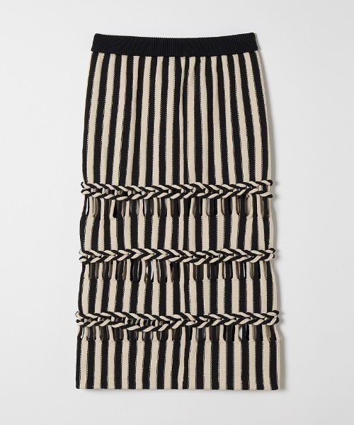 スカート leinwande Braids Stripe Knitted Skirt leinwande スカート Braids Stripe Knitted Skirt : ZOZOTOWN