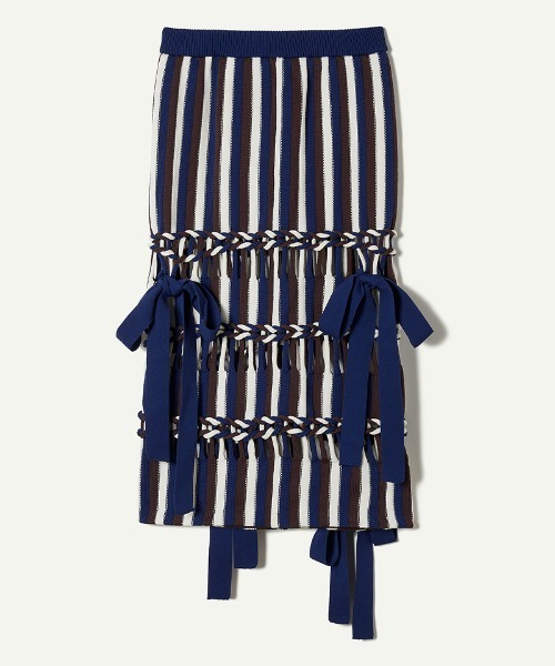 スカート leinwande Braids Stripe Knitted Skirt leinwande スカート Braids Stripe Knitted Skirt : ZOZOTOWN