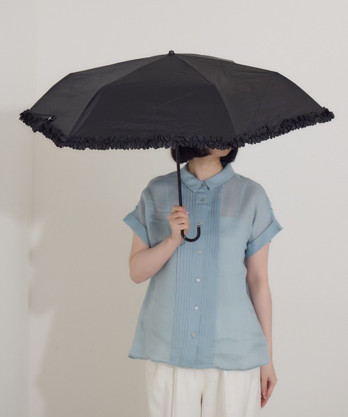 折りたたみ傘 because 「遮光率100％」PUヒートカット晴雨兼用