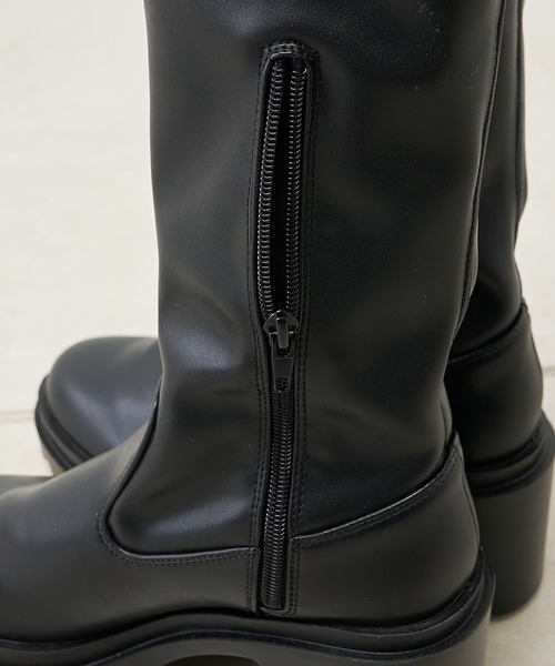 「Chico」 ロングブーツ SMALL チャコールグレー レディース_画像5