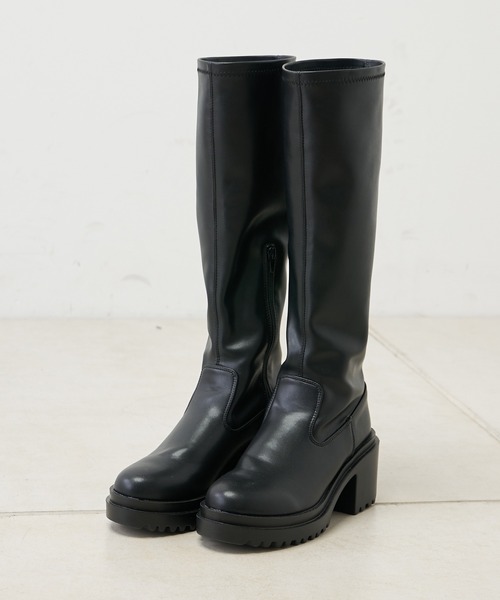 「Chico」 ロングブーツ SMALL チャコールグレー レディース_画像6