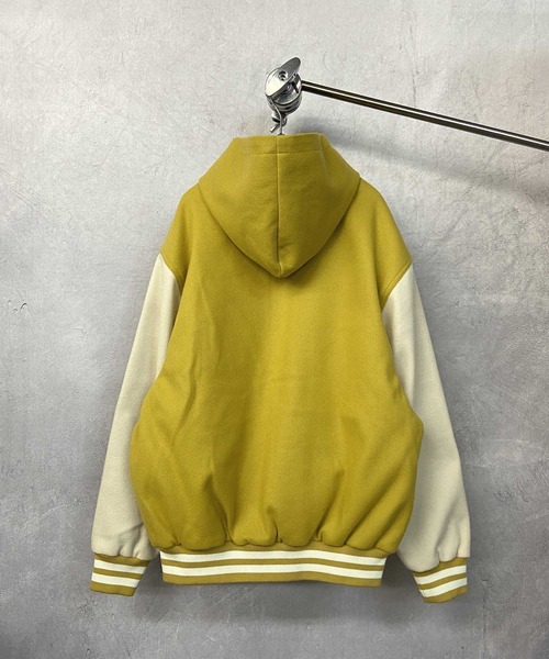 「Beno」 スタジャン M マスタード メンズの画像5