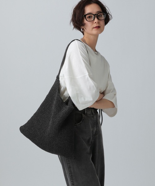 LEPSIM（レプシィム） ショルダーバッグ バッグ メタリック編みワン