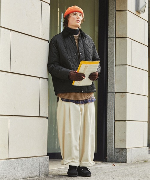 「EMMA CLOTHES」 キルティングブルゾン L チャコール メンズ_画像5