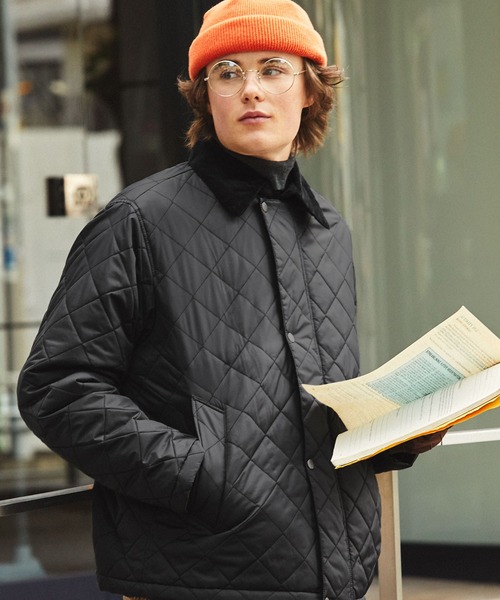 「EMMA CLOTHES」 キルティングブルゾン L チャコール メンズ_画像7