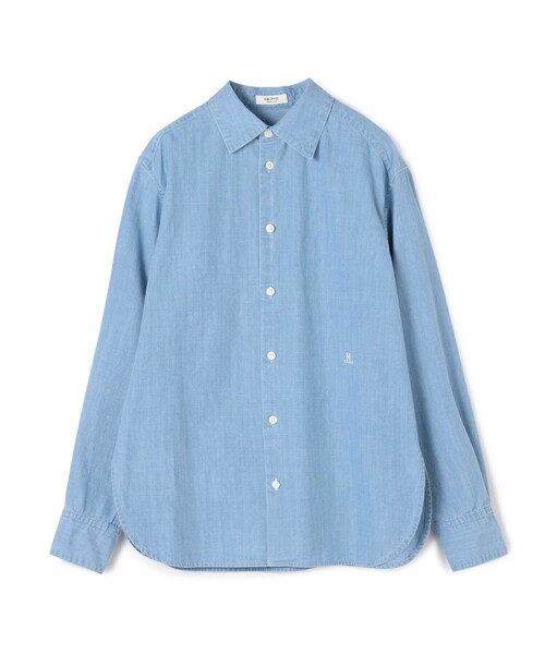 17日まで出品 MACPHEE デニムシャンブレーシャツ　ライトブルー MACPHEE（マカフィー） ブラウス シャツ デニムシャンブレー