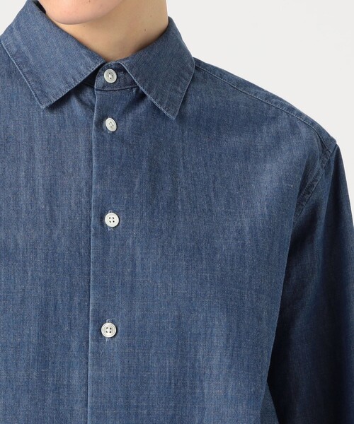 MACPHEE（マカフィー） ブラウス シャツ デニムシャンブレー