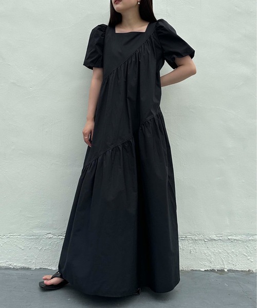 ワンピース kiki kilki ウエストギャザーワンピース（ワンピース）｜kilki