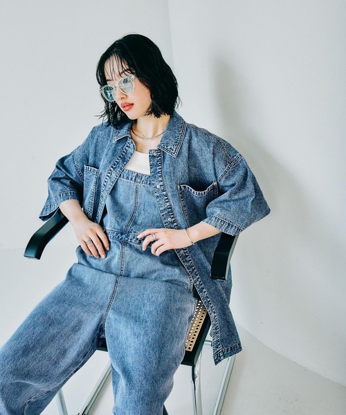 FREAK'S STORE サロペット オーバーオール 限定展開 紐 デニム