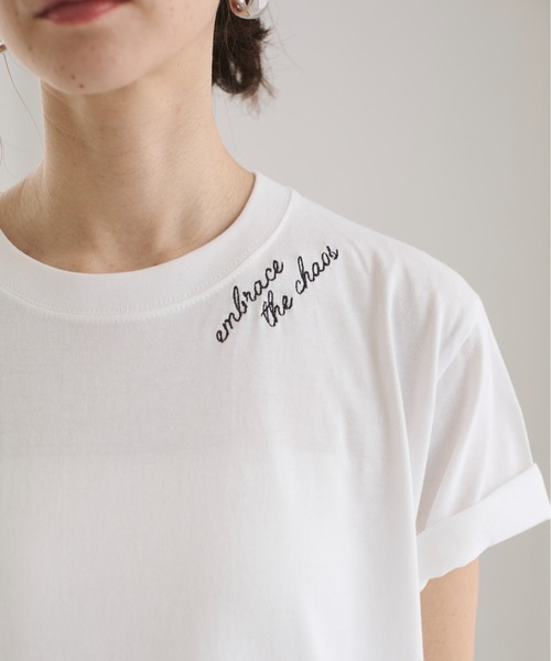 未使用T-Angie ANGIE tシャツ 刺繍 ロゴ Tシャツ (半袖） レディース