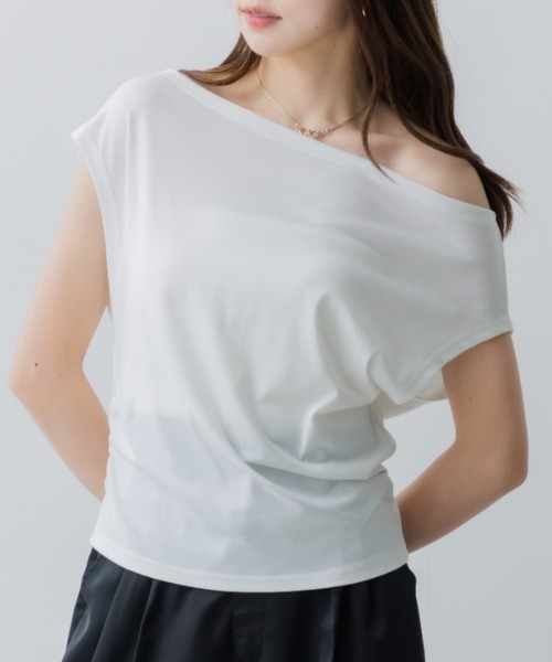 tシャツ one shoulder tops（ワンショルダートップス