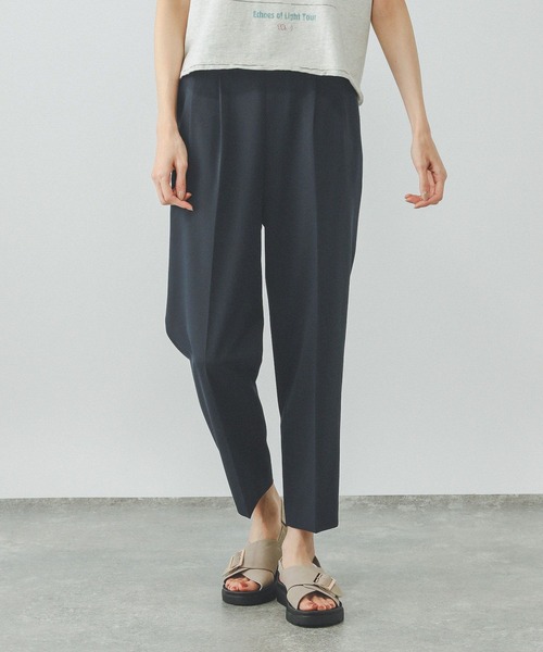 GLOBAL WORK パンツ ウツクシルエットDRYテーパードパンツ