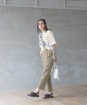 パンツ ウツクシルエットDRYテーパードパンツ...の詳細画像2
