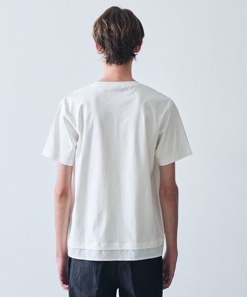 5351 POUR LES HOMMES tシャツ ハーフレイヤード 半袖 Tシャツ メンズ