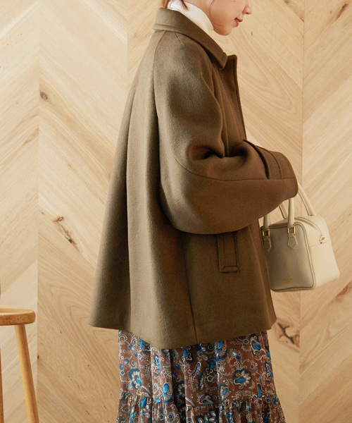 極美品 ジャーナルスタンダードレリューム スタンドカラーロングコート 38 JOURNAL STANDARD relume（ジャーナルスタンダード レリューム