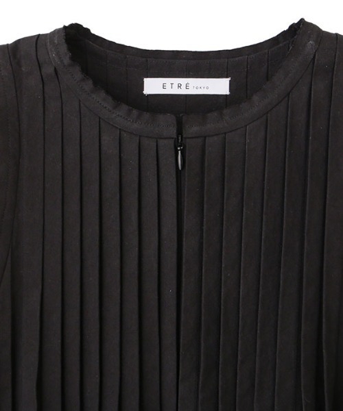 ETRE タックフレアペプラムブラウス タックフレアペプラムブラウス(F BLACK): トップス │ ETRE