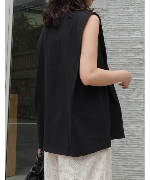 Re:EDIT（リエディ） tシャツ 「二の腕華奢見え」綿天竺ショルダー