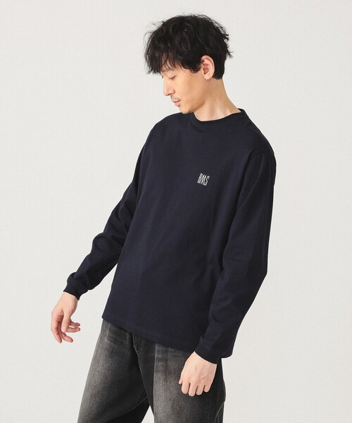 BEAMS（ビームス） tシャツ BMSロゴ ロングスリーブ Tシャツ メンズ