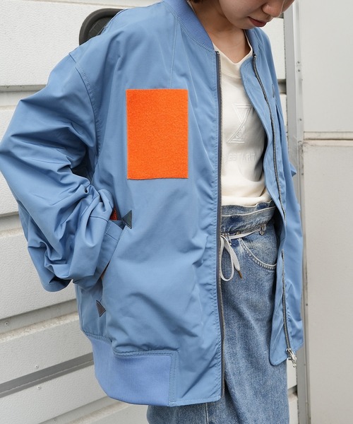 ZOZO×ENDRECHERI ブルゾン (ブルー) ENDRECHERI 「.ENDRECHERI.」 ジップアップブルゾン「ZOZOコラボ