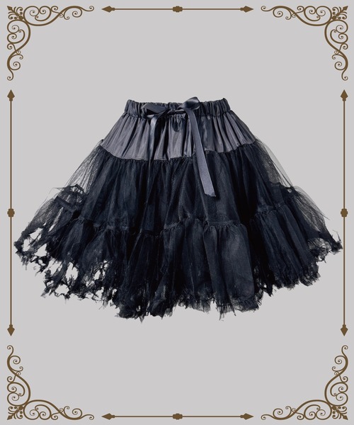 MAISON SELECT スカート 6A4 リボン付き ボリューム パニエ : ZOZOTOWN