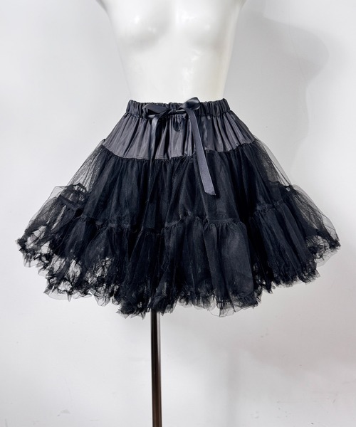 MAISON SELECT スカート 6A4 リボン付き ボリューム パニエ : ZOZOTOWN