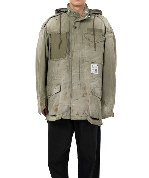 コート ジャケット Distressed Field Jacket メンズの画像